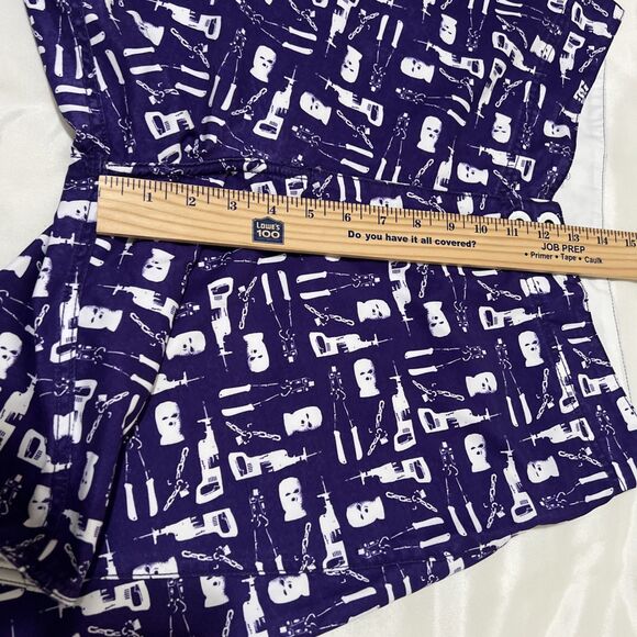 DC Shoes Skate Surf Purple White Snap Button Swim Trunks Board Shorts 32 Act. 30 - Picture 6 of 13
